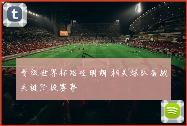 晋级世界杯路径明朗 相关球队备战关键阶段赛事